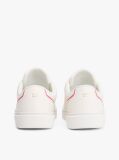 White Leather Court Trainers  Women