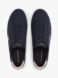 Blue Canvas Metallic Heel Trainers  Women