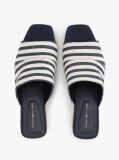 Multi Stripe Espadrille Wedge Mules  Women
