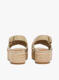 Bej Espadrile Cu Platforma Din Denim  Femei