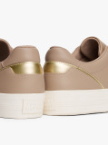 Bej Sneakers Din Piele Cu Talpa Groasa  Femei