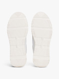 Alb Sneakers Din Piele Cu Talpa Cleat Si Monograma TH  Femei