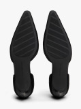 Negru Pantofi Cu Toc Stiletto Si Bareta Ankle T-Bar  Femei