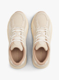 Bej Sneakers Din Piele Cu Talpa Cleat Si Monograma TH  Femei