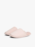 Pink Microsuede Logo Slippers  Women