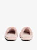 Pink Microsuede Logo Slippers  Women