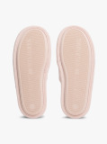 Pink Microsuede Logo Slippers  Women