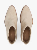 Beige Western Mid Heel Suede Chelsea  Women