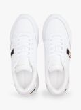 White Leather TH Monogram Plaque Trainers  Women