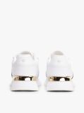 White Leather TH Monogram Plaque Trainers  Women