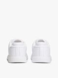 White Lightweight Leather Cupsole Court Trainers  Women
