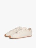 Bej TH Monogram Sneakers Din Piele Cu Low Profil   Femei