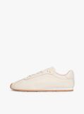 Bej TH Monogram Sneakers Din Piele Cu Low Profil   Femei