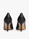 Black Leather TH Monogram Stiletto Heels  Women