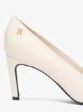 Beige TH Monogram Plaque Leather High Heels  Women