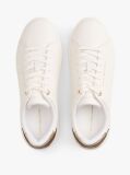 Beige Leather Court Sneakers  Women