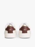 Beige Leather Court Sneakers  Women