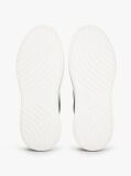 Negru Snow Leopard Heel Sneakers Cu Platforma Din Piele   Femei
