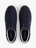 Blue Adidasi Din Panza Cu Sireturi Low Profile  Femei