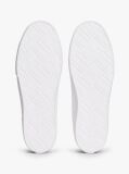 White Low Profile Canvas Lace-Up Trainers  Women