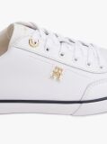 White Leather TH Monogram Lace-Up Trainers  Women