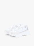 White Suede Chunky Lace-Up Trainers  Women