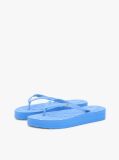 Blue Repeat Logo Platform Flip-Flops  Women