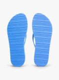 Blue Repeat Logo Platform Flip-Flops  Women