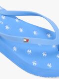 Blue Repeat Logo Platform Flip-Flops  Women