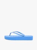 Blue Repeat Logo Platform Flip-Flops  Women