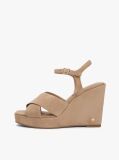 Brown Suede High Wedge Heel Sandals  Women
