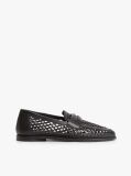 Negru Mocasini Din Piele Cutout  Femei