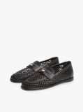 Negru Mocasini Din Piele Cutout  Femei