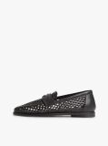 Negru Mocasini Din Piele Cutout  Femei