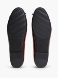 Rosu Balerini Din Piele Patent Cu Charm  Femei