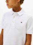Alb Tricou Polo Din Bumbac Organic  Baieti