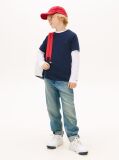 Blue Tricou Din Bumbac Organic Essential  Baieti