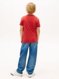 Rosu Tricou Din Bumbac Organic Essential  Baieti