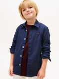 Blue Camasa Din Bumbac Elastic Poplin  Baieti
