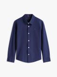 Blue Camasa Din Bumbac Elastic Poplin  Baieti