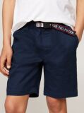 Blue Pantaloni Scurti Chino Cu Curea  Baieti