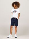 Blue Pantaloni Scurti Chino Cu Curea  Baieti