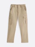 Bej Pantaloni Cargo Tesuti  Baieti