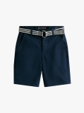 Blue Belted Woven Shorts  Boys