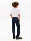 Blue Pantaloni Cu Snur Din Amestec De In  Baieti