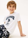 Alb Tricou Cu Logo Palmier  Baieti