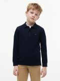 Blue Tricou Polo Pique Cu Maneca Lunga Regular  Baieti