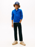 Blue Tricou Polo Pique Cu Maneca Lunga Regular  Baieti