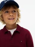 Red Regular Fit Pique Long Sleeve Polo Shirt  Boys