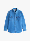 Denim Camasa Din Denim Cu Spalare Medie  Baieti